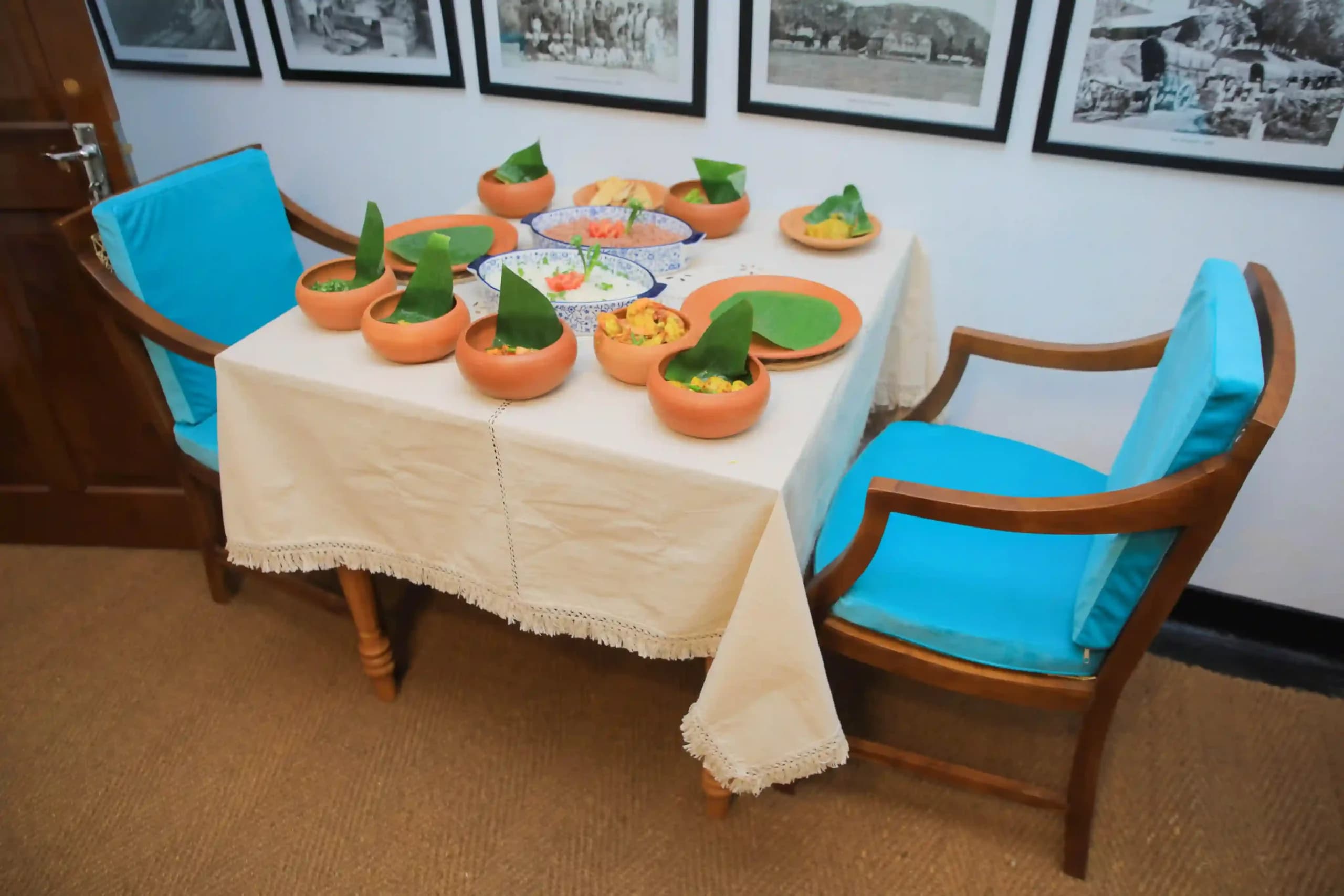 Traditional British high tea spread